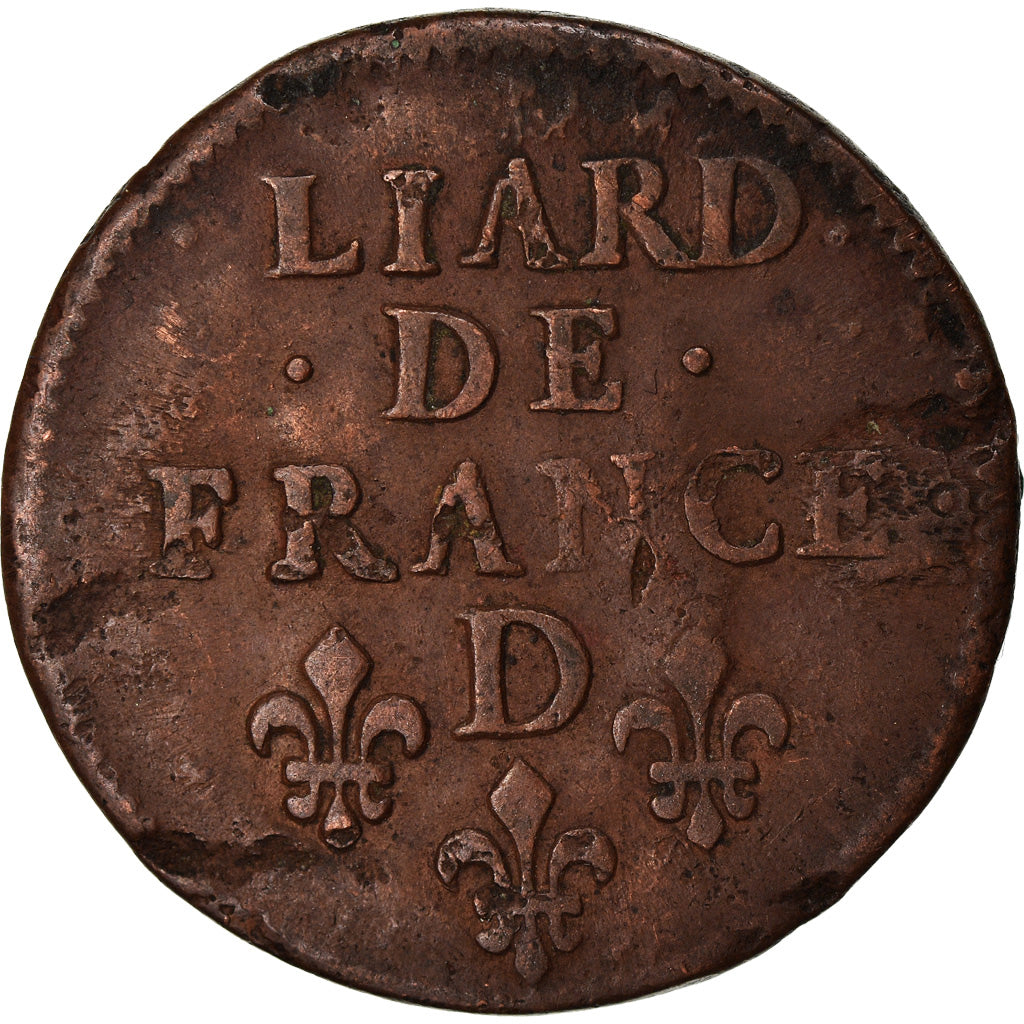 Munten, Frankrijk, Louis XIV, Liard de France au buste juvénile, deuxième