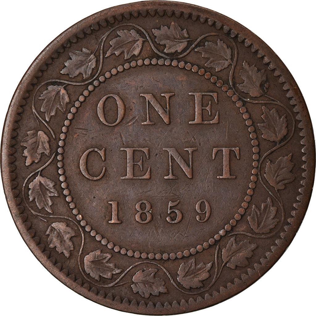 Coin, Canada, Victoria, Cent, 1859, Royal Canadian Mint, Ottawa, VF(30-35)