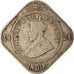 Coin, INDIA-BRITISH, George V, 2 Annas, 1924, Bombay, VF(20-25), Copper-nickel