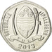 Botswana, 5 Thebe, 2013, KM #New, MS(63), Nickel plated steel, 2.19