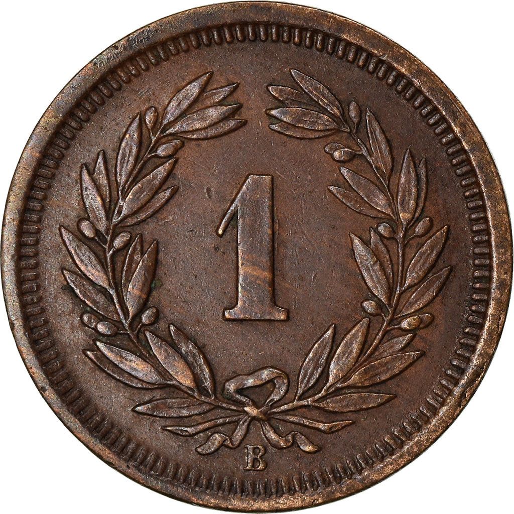 Coin, Switzerland, Rappen, 1907, Bern, AU(50-53), Bronze, KM:3.2
