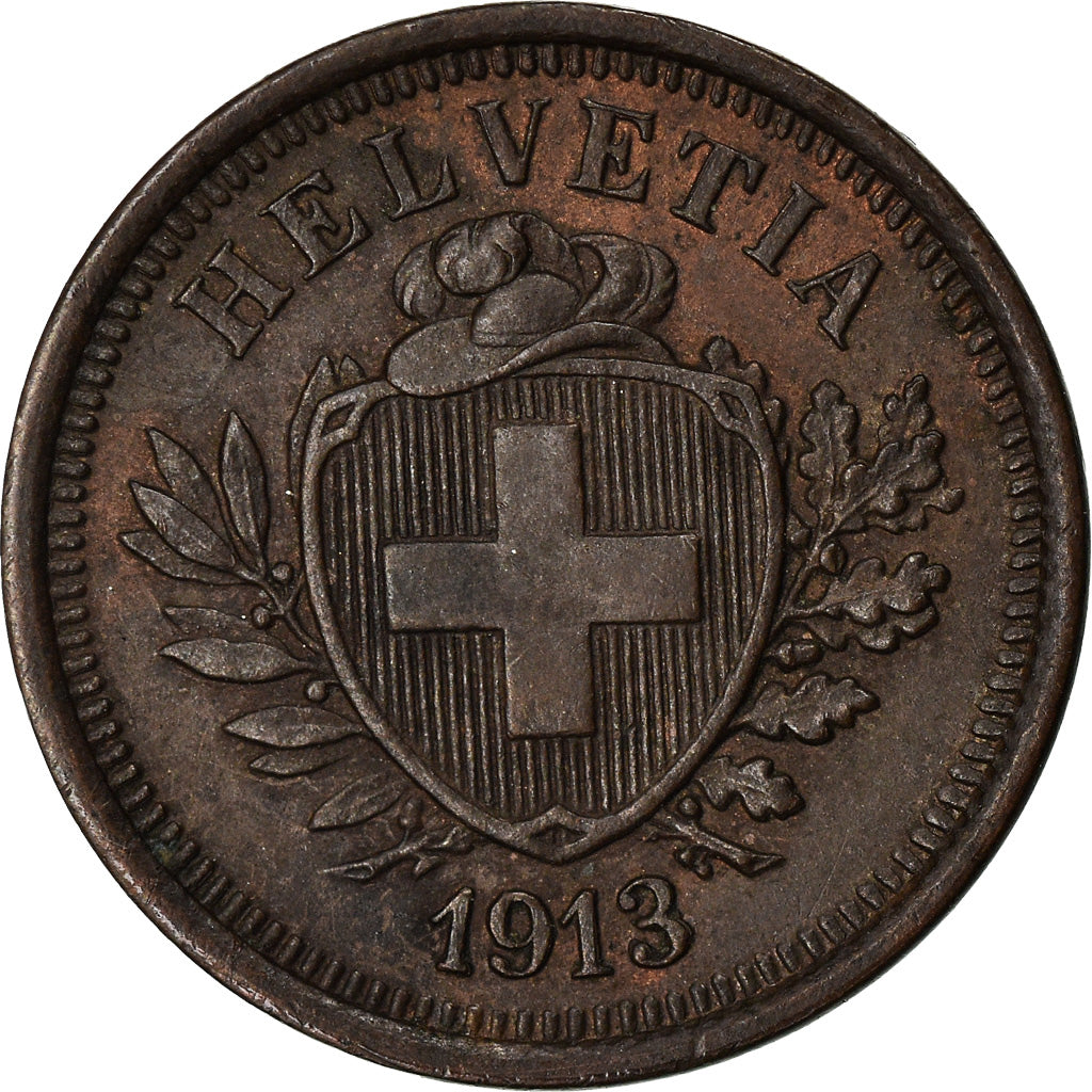 Moneta, Svizzera, Rappen, 1913, Bern, SPL-, Bronzo, KM:3.2