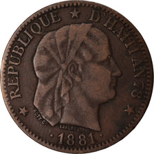 Coin, Haiti, Centime, 1881, VF(30-35), Bronze, KM:42