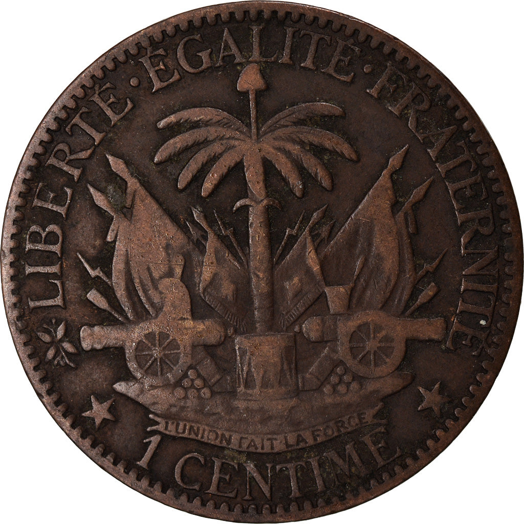 Coin, Haiti, Centime, 1881, VF(30-35), Bronze, KM:42