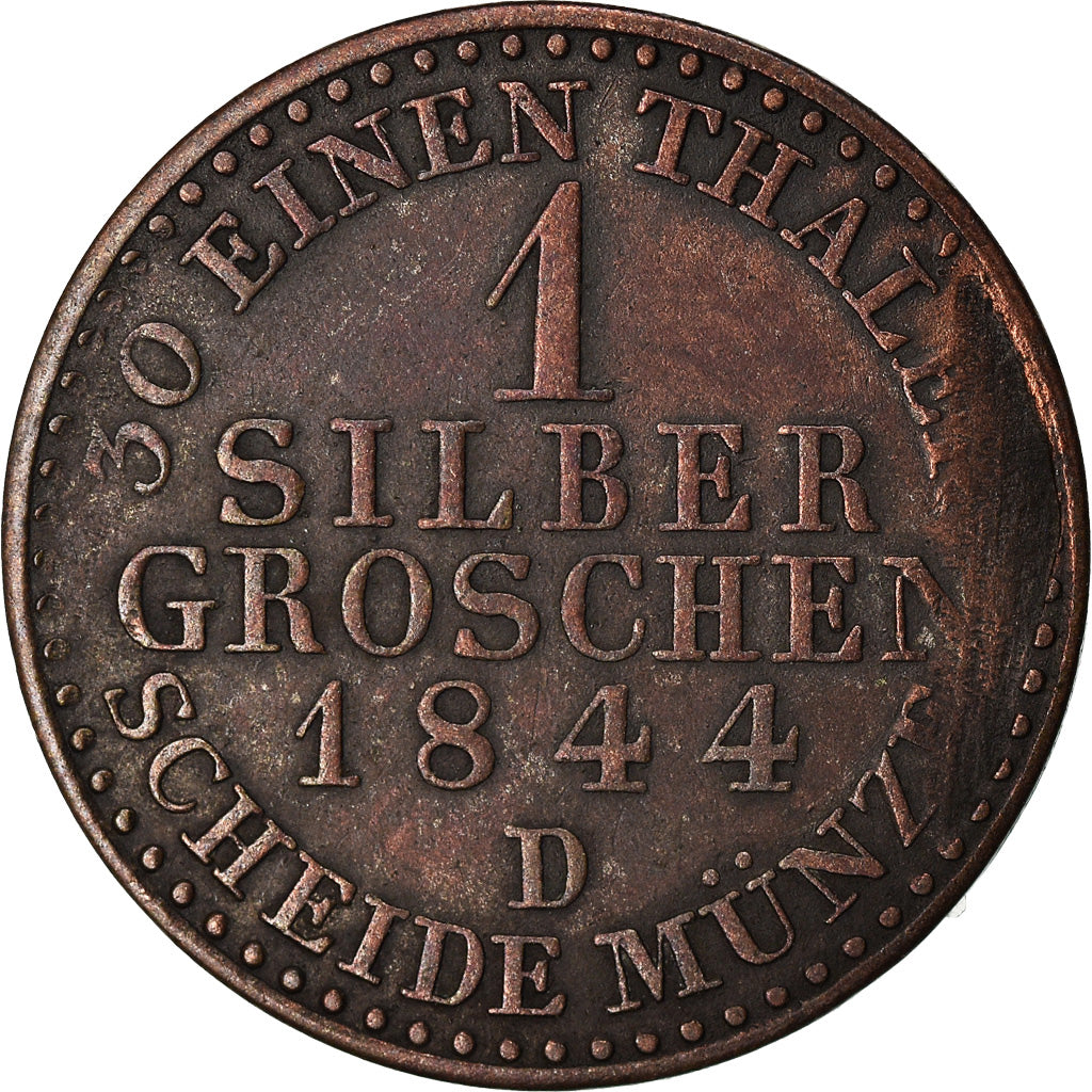 Coin, German States, PRUSSIA, Friedrich Wilhelm IV, Groschen, 1844, Aurich
