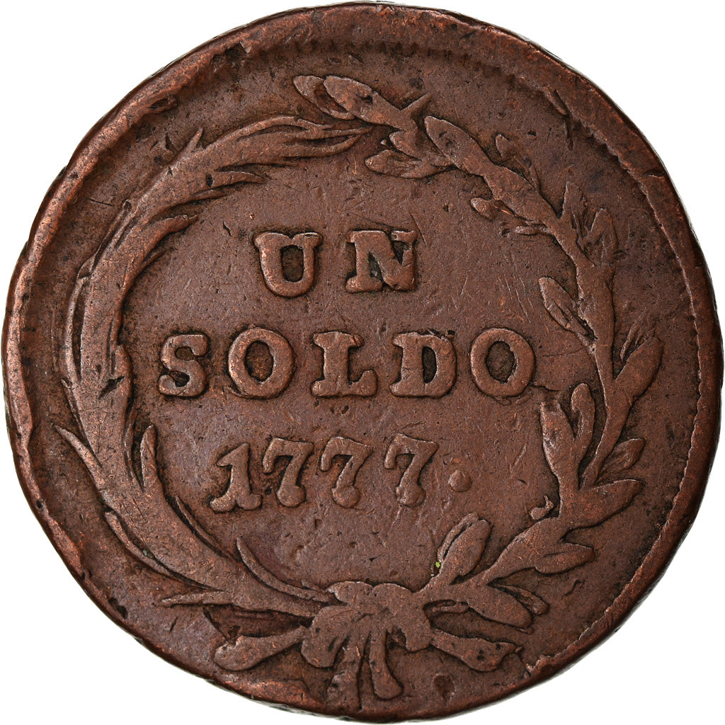Munten, Italiaanse staten, MILAN, Maria Theresa, Soldo, 1777, Schmollnitz, FR