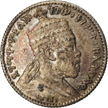 Coin, Ethiopia, Menelik II, Gersh, 1903, Paris, EF(40-45), Silver, KM:12