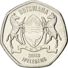 Moneda, Botsuana, 25 Thebe, 2013, SC, Níquel chapado en acero, KM:New