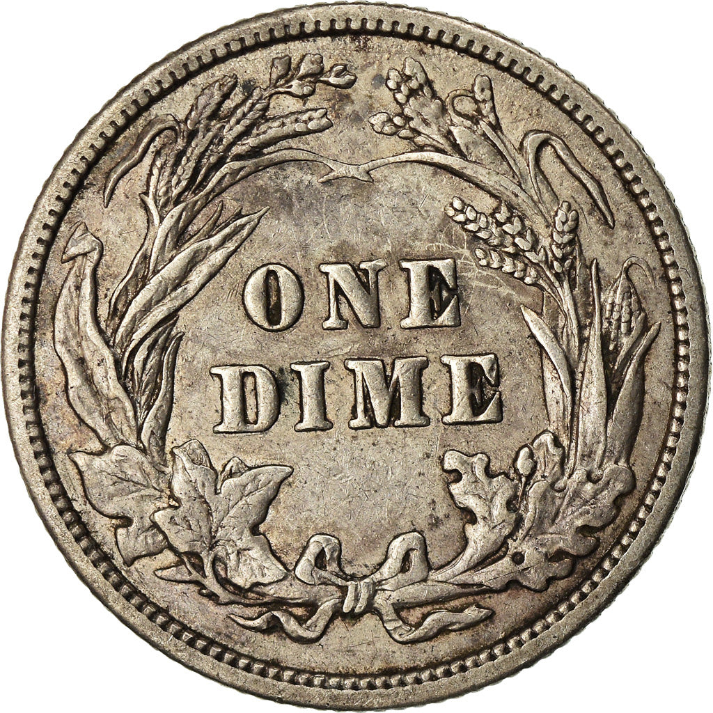 Coin, United States, Barber Dime, Dime, 1906, Philadelphia, EF(40-45), Silver