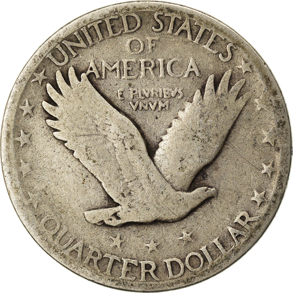 Coin, United States, Standing Liberty Quarter, Quarter, 1918, U.S. Mint, Denver