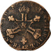 Moneta, Francia, Louis XIV, Six deniers dits « dardenne », 6 Deniers, 1710
