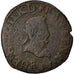 Munten, Frankrijk, Henri IV, Double Tournois, 1591, Tours, ZG+, Koper, CGKL:242