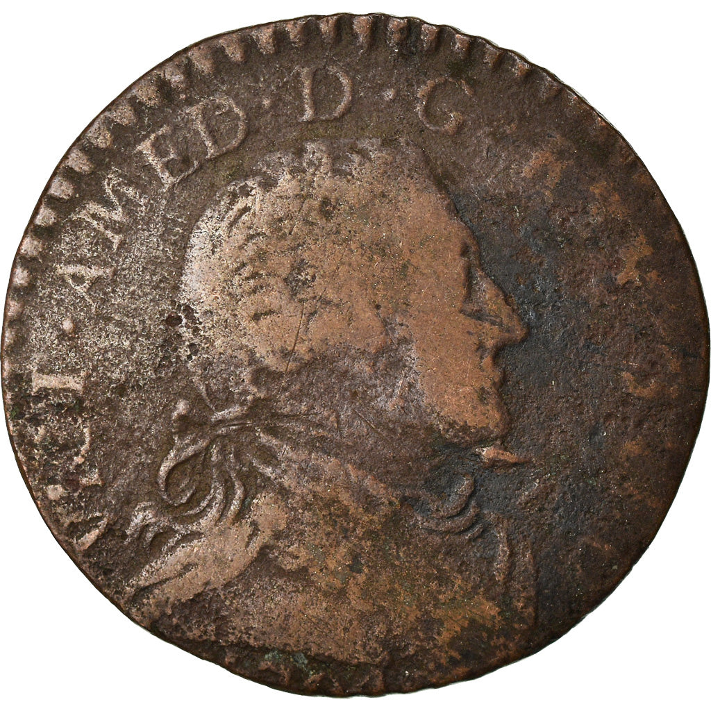 Moneda, Estados italianos, SARDINIA, Vittorio Amedeo III, 5 Soldi, 1794, Torino