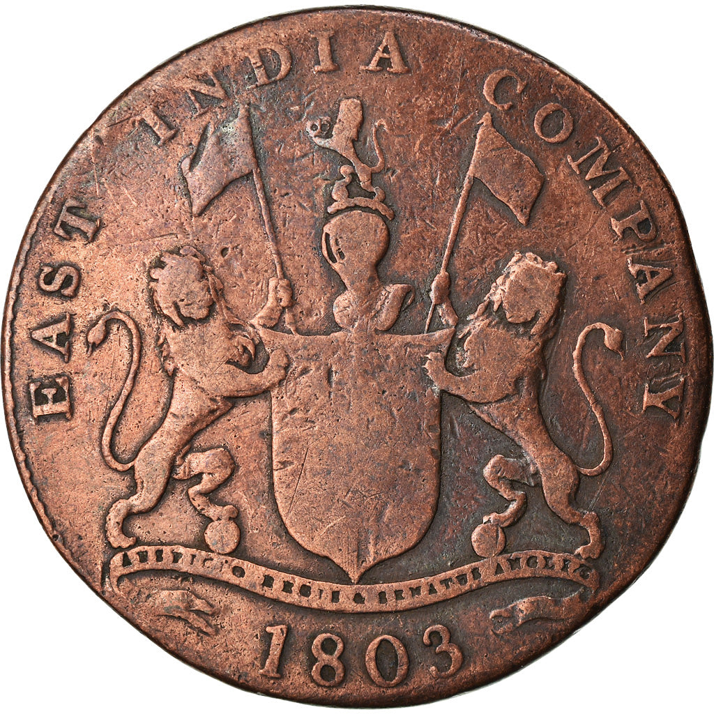 Coin, INDIA-BRITISH, MADRAS PRESIDENCY, 20 Cash, 1803, Soho Mint, Birmingham