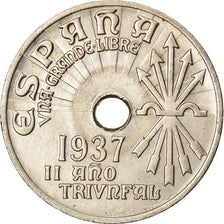 Moneda, España, 25 Centimos, 1937, Vienna, EBC, Cobre - níquel, KM:753
