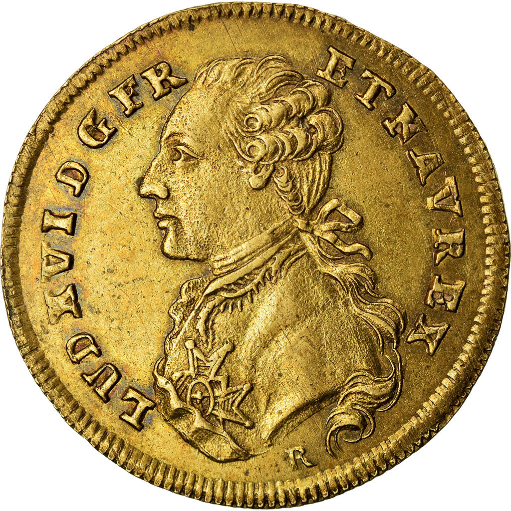 Francia, Token, Royal, Louis XVI, Nuremberg, Statue de Bordeaux, 1788, MBC+