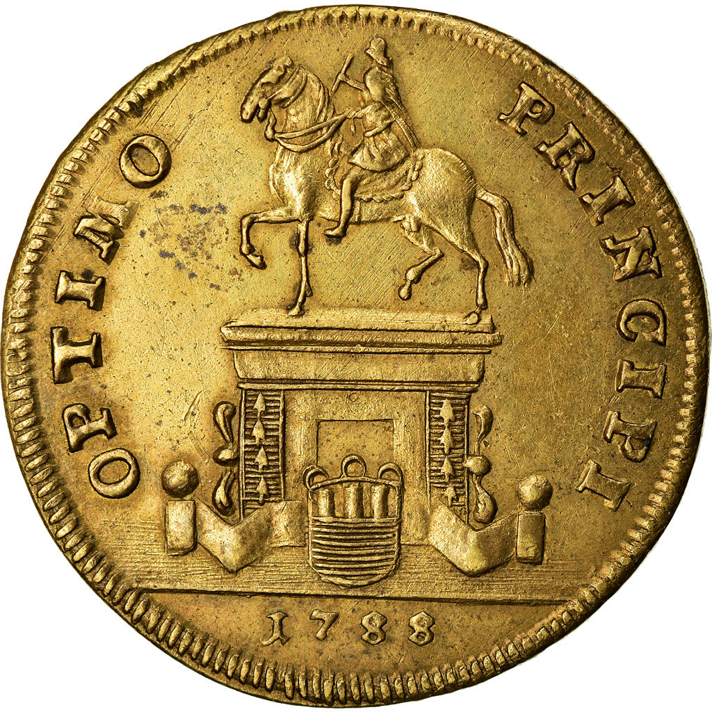 Francia, Token, Royal, Louis XVI, Nuremberg, Statue de Bordeaux, 1788, MBC+