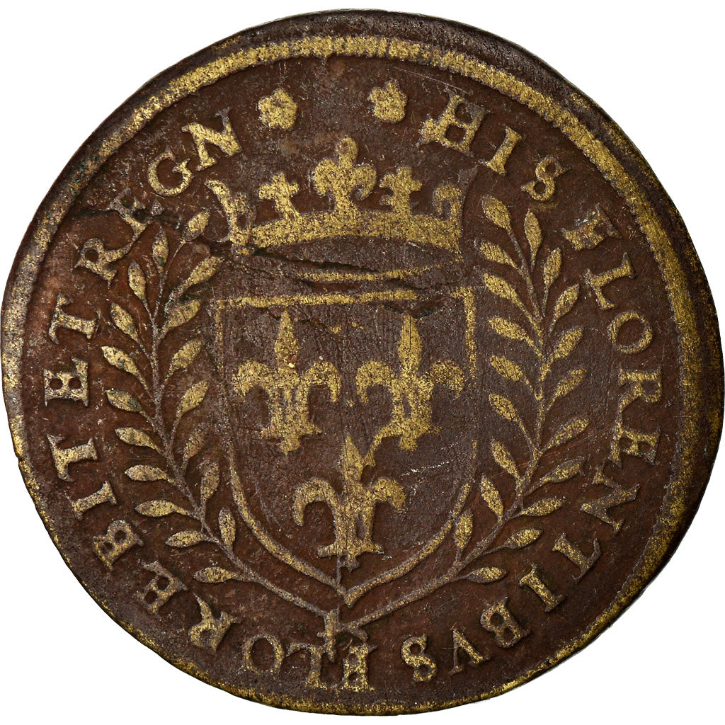 France, Jeton, Royal, Henri III, Nuremberg, TB+, Cuivre, Feuardent:11811