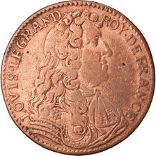 Frankrijk, Token, Louis XIV, Trésor Royal, 1681, FR, Koper, Feuardent:1898