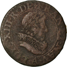 Coin, France, Louis XIII, Double tournois, buste juvénile au col fraisé