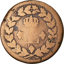 Münze, Frankreich, Louis XVIII, Decime, 1814, Strasbourg, SGE+, Bronze, KM:701
