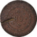 Moneda, Brasil, Pedro I, 80 Reis, 1830, Rio de Janeiro, BC, Cobre, KM:366.1