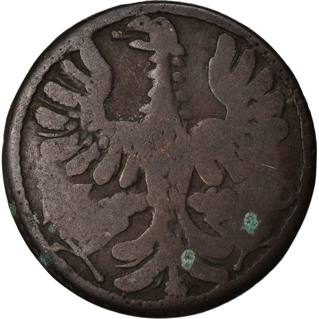 Coin, German States, AACHEN, 12 Heller, 1760, VF(20-25), Copper, KM:51