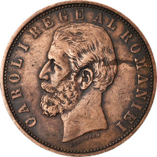 Coin, Romania, Carol I, 5 Bani, 1883, VF(30-35), Copper, KM:19