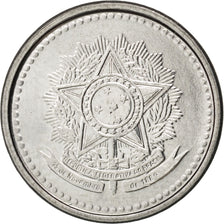 Coin, Brazil, 5 Centavos, 1986, MS(63), Stainless Steel, KM:601