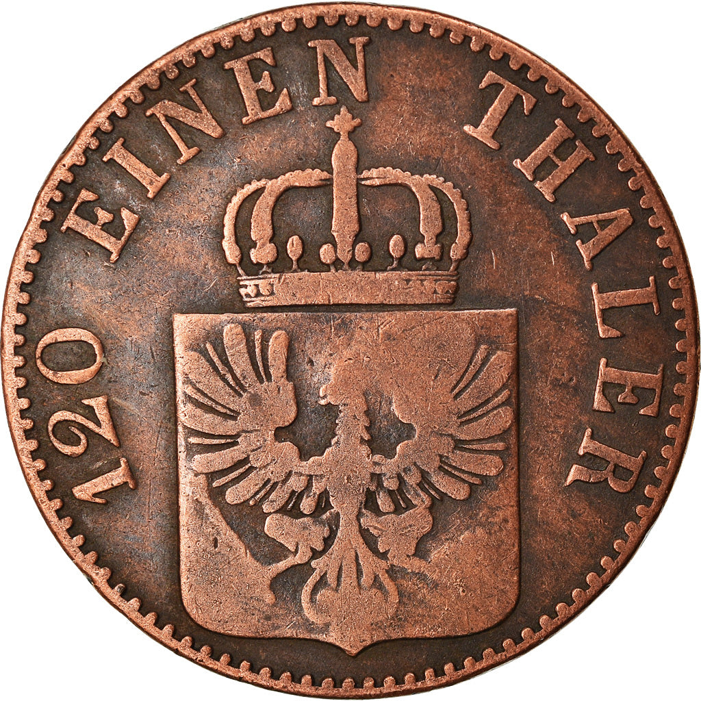 Coin, German States, PRUSSIA, Friedrich Wilhelm IV, 3 Pfennig, 1856, Berlin