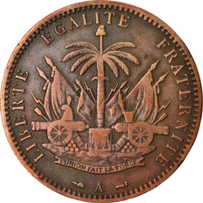 Moneda, Haití, Centime, 1886, MBC, Bronce, KM:48