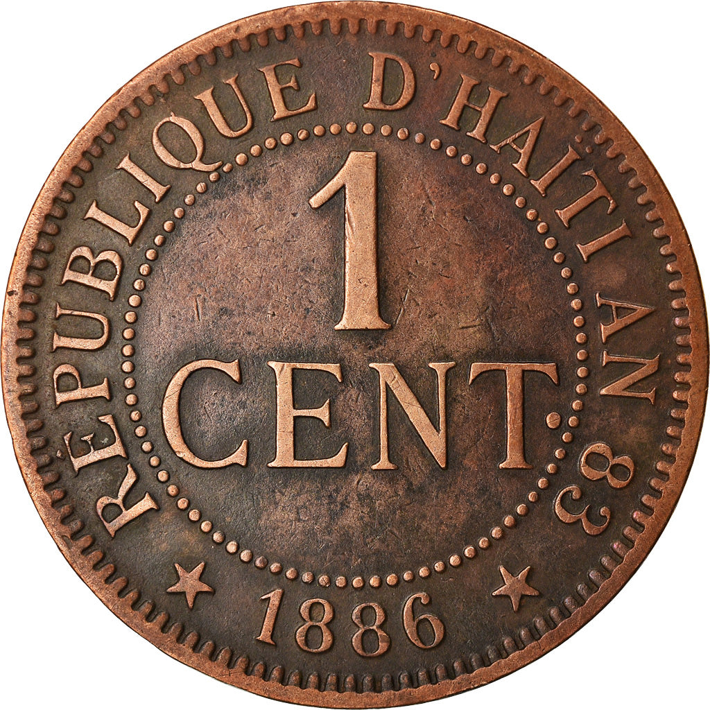 Moneda, Haití, Centime, 1886, MBC, Bronce, KM:48