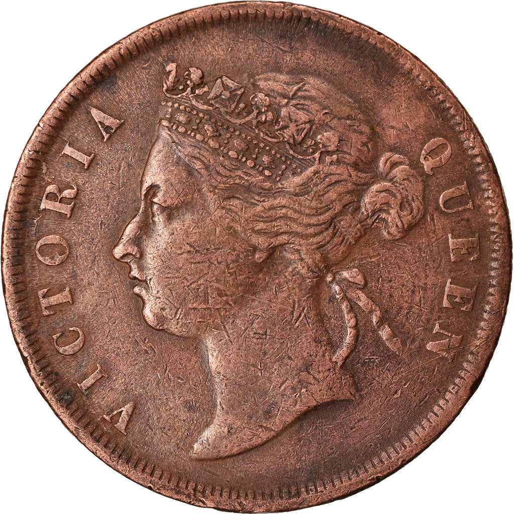 Coin, Straits Settlements, Victoria, Cent, 1887, VF(30-35), Bronze, KM:16
