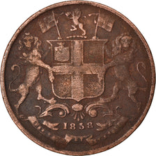 Moneta, INDIA - BRITANNICA, 1/4 Anna, 1858, Heaton, Birmingham, MB, Rame