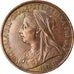 Coin, Great Britain, Victoria, Penny, 1896, AU(50-53), Bronze, KM:790