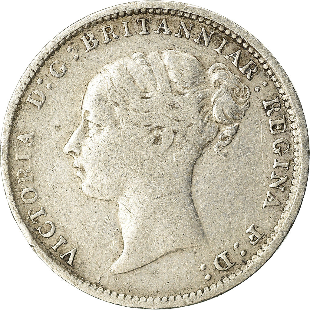 Coin, Great Britain, Victoria, 3 Pence, 1886, VF(30-35), Silver, KM:730