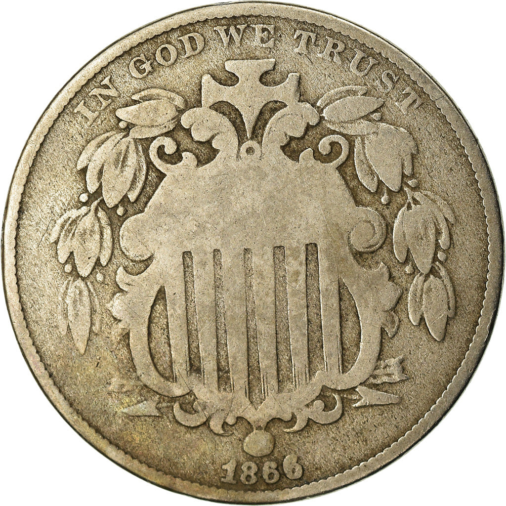 Münze, Vereinigte Staaten, Shield Nickel, 5 Cents, 1866, U.S. Mint
