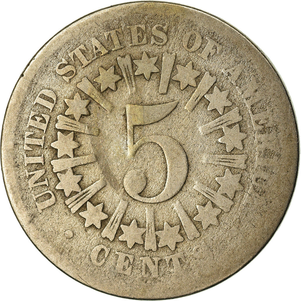Münze, Vereinigte Staaten, Shield Nickel, 5 Cents, 1866, U.S. Mint