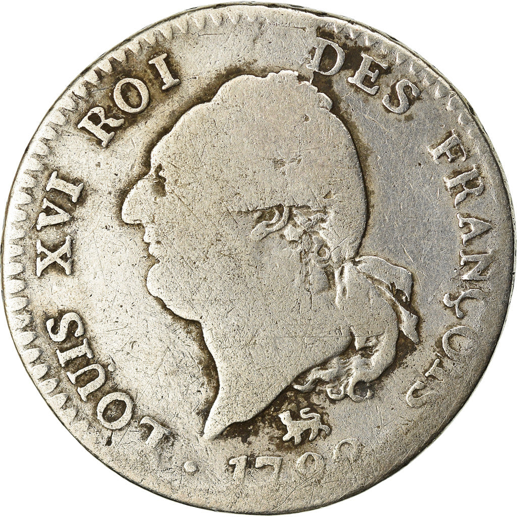 Moeda, França, Louis XVI, 30 sols françois, 30 Sols, 1792, Paris, F(12-15)