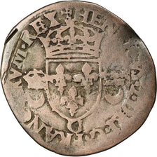 Moneta, Francia, Henri II, Douzain aux croissants, 1550, Poitiers, MB, Biglione