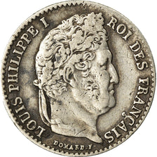 Münze, Frankreich, Louis-Philippe, 1/4 Franc, 1836, Paris, S+, Silber