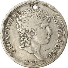 Moneta, STATI ITALIANI, NAPLES, Joachim Murat, Lira, 1813, MB, Argento, KM:257
