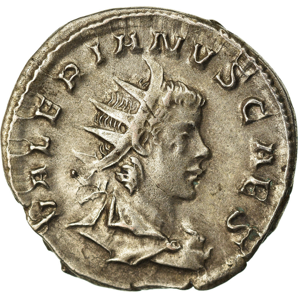 Coin, Valerian II, Antoninianus, 254-255, Trier or Cologne, EF(40-45), Billon