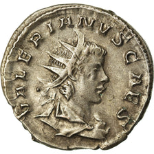 Coin, Valerian II, Antoninianus, 254-255, Trier or Cologne, EF(40-45), Billon