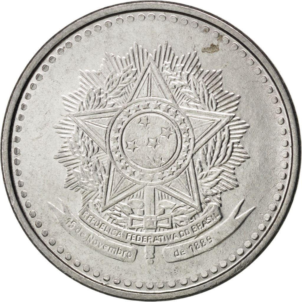 BRAZIL, Cruzado, 1987, KM #605, MS(63), Stainless Steel, 23, 4.46