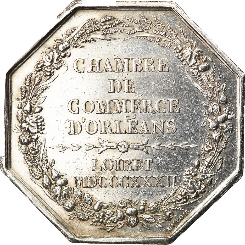 France, Token, Louis Philippe I, Chambre de Commerce d'Orléans et du Loiret