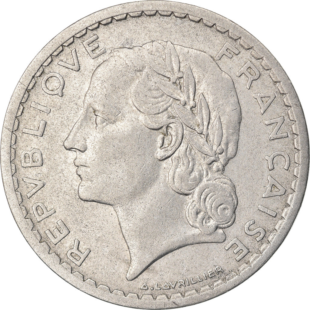 Coin, France, Lavrillier, 5 Francs, 1948, Beaumont - Le Roger, EF(40-45)