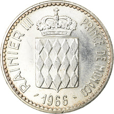 Coin, Monaco, Rainier III, 10 Francs, 1966, AU(55-58), Silver, KM:146