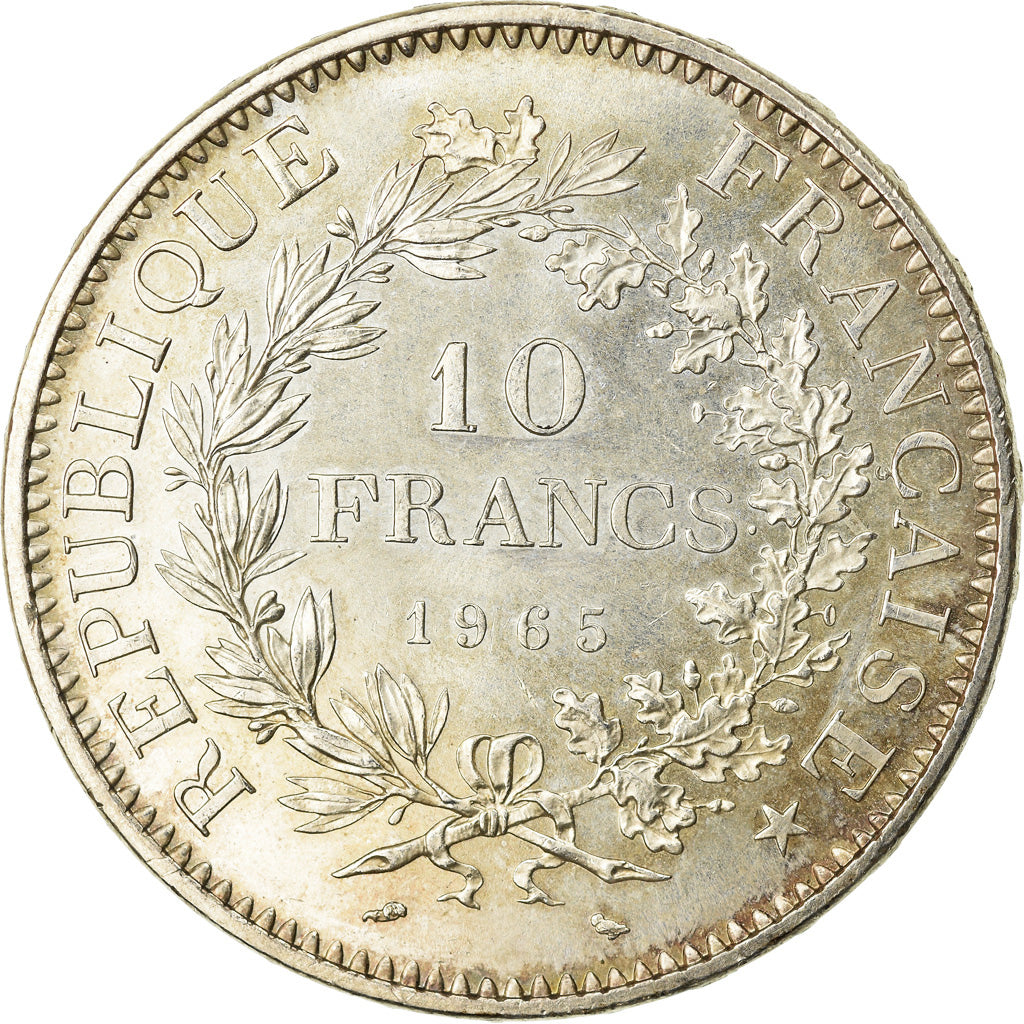 Coin, France, Hercule, 10 Francs, 1965, Paris, MS(60-62), Silver, KM:932