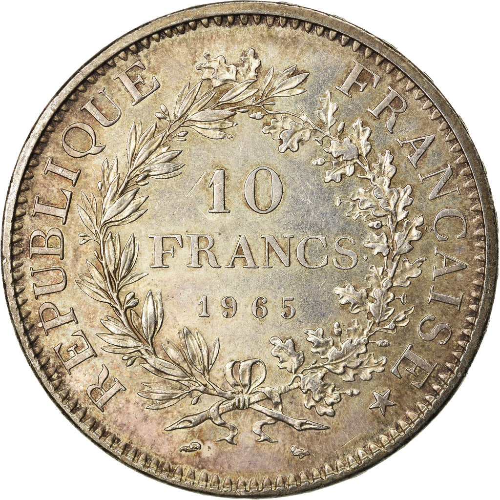 Coin, France, Hercule, 10 Francs, 1965, Paris, AU(55-58), Silver, KM:932